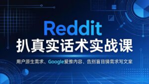 Reddit 扒真实话术实战课：用用户原生需求做 Google 爱推内容，告别盲目猜需求写文案-川川创富网