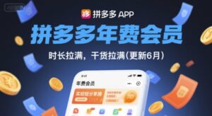 拼多多年费会员,实经验分享操,时长拉满,干货拉满(更新26年3月31日)-川川创富网