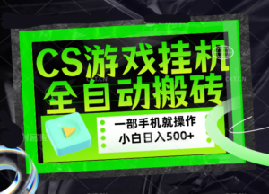 CSGO游戏挂机捡漏搬砖,超稳定的项目,带领1000+小白实现日入500+,数据可视频验证-川川创富网