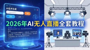 2026年AI无人直播全套教程:OBS安装+软件配置+直播间搭建+话术生成+一键开播实操-川川创富网