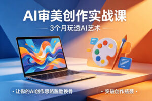 AI审美创作实战课,3个月玩透AI艺术,让你的AI创作思路脱胎换骨,突破创作瓶颈-川川创富网