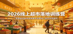 2026线上超市落地训练营，零基础也能快速搭建并运营线上超市实现盈利-川川创富网