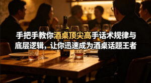 付费文章：手把手教你酒桌顶尖高手话术规律与底层逻辑，让你迅速成为酒桌话题王者(二十年全网独家经验分享)-川川创富网