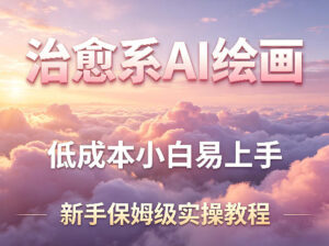 治愈系AI绘画提示词项目，低成本小白易上手，每天10分钟，新手保姆级实操教程-川川创富网