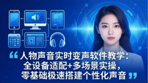 人物声音实时变声软件教学:全设备适配+多场景实操,零基础极速搭建个性化声音-川川创富网