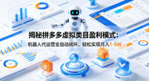揭秘拼多多虚拟类目盈利模式：机器人代运营全自动闭环，轻松实现月入1-5W-川川创富网