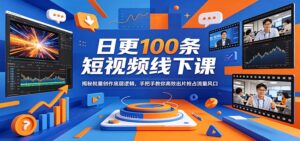 日更100条短视频线下课：揭秘批量创作底层逻辑，手把手教你高效出片抢占流量风口-川川创富网