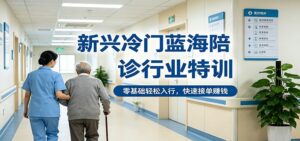新兴冷门蓝海陪诊行业特训，零基础轻松入行，快速接单赚钱-川川创富网