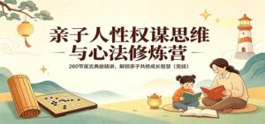 亲子人性权谋思维与心法修炼营：260节寓言典故精讲，解锁亲子共修成长智慧(完结)-川川创富网