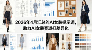 2026年4月汇总的AI女装提示词，助力AI女装赛道打差异化-川川创富网