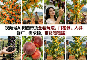 视频号AI树苗带货全套玩法，门槛低、人群广、需求稳，带货嘎嘎猛！(更新0426)-川川创富网