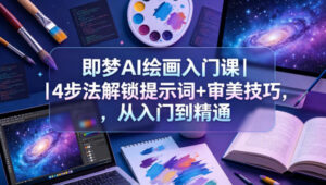 即梦AI绘画入门课｜4步法解锁提示词+审美技巧，从入门到精通-川川创富网