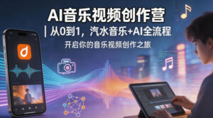 AI音乐视频创作营｜从0到1，汽水音乐+AI全流程，开启你的音乐视频创作之旅-川川创富网