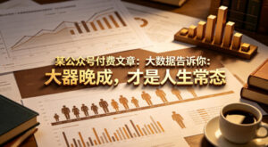 某公众号付费文章：大数据告诉你：大器晚成，才是人生常态-川川创富网