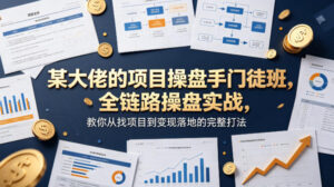 某大佬的项目操盘手门徒班,全链路操盘实战,教你从找项目到变现落地的完整打法-川川创富网