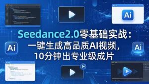 Seedance2.0零基础实战:一键生成高品质AI视频,10分钟出专业级成片-川川创富网