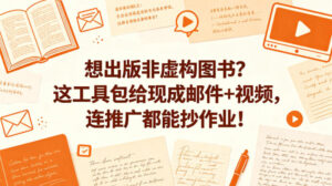 想出版非虚构图书？这工具包给现成邮件+视频，连推广都能抄作业！【原创双语字幕】-川川创富网