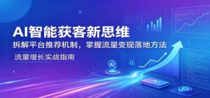 AI智能获客新思维：拆解平台推荐机制，掌握流量变现落地方法-川川创富网