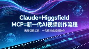Claude+Higgsfield MCP=新一代AI视频创作流程,不需要切换工具,一句话就能完成视频创作-川川创富网