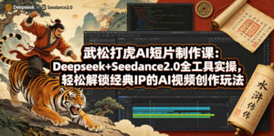 武松打虎AI短片制作课：Deepseek+Seedance2.0全工具实操，轻松解锁经典IP的AI视频创作玩法-川川创富网