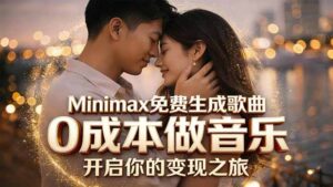 Minimax免费生成歌曲实测！0成本做音乐，说唱流行Lofi一键生成-川川创富网