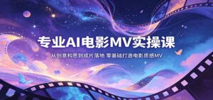 专业AI电影MV实操课：从创意构思到成片落地，零基础打造电影质感MV-川川创富网
