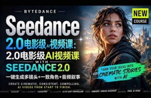 Seedance 2.0电影级AI视频课：一键生成多镜头+一致角色+音频叙事-川川创富网