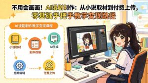 不用会画画！AI漫剧制作：从小说取材到付费上传，零基础手把手教学变现路径-川川创富网
