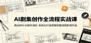 AI剧集创作全流程实战课:跳出碎片化制作误区,系统化打造逻辑完整成熟影视作品-川川创富网