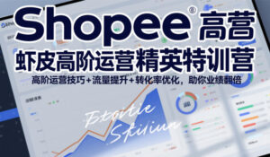Shopee虾皮高阶运营精英特训营,高阶运营技巧+流量提升+转化率优化,助你业绩翻倍(更新26年5月)-川川创富网