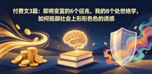 付费文3篇：即将变富的6个征兆，我的8个处世绝学，如何抵御社会上形形色色的诱惑-川川创富网