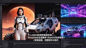 AIGC影视剪辑进阶课：DeepSeek生成脚本+Martini生成视频+剪辑后期，完整制作AI短片-川川创富网