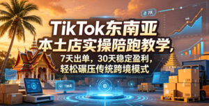 TikTok东南亚本土店实操陪跑教学，7天出单，30天稳定盈利，轻松碾压传统跨境模式(更新0516)-川川创富网