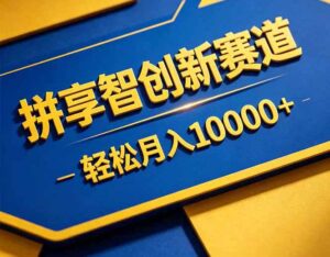 拼多多享智创新赛道，卖一切可以通过网盘链接交付的虚拟商品，轻松月入10000＋-川川创富网
