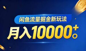 闲鱼流量掘金虚拟资料新玩法，月入10000＋-川川创富网