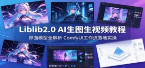 Liblib2.0 AI生图生视频教程：界面模型全解析，ComfyUI工作流落地实操-川川创富网