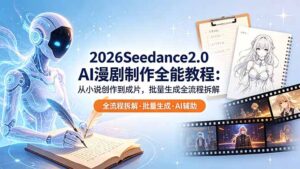 2026Seedance2.0 AI制作全能教程：从小说创作到成片，批量生成全流程拆解-川川创富网