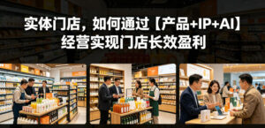 实体门店，如何通过【产品+IP+AI】经营实现门店长效盈利-川川创富网