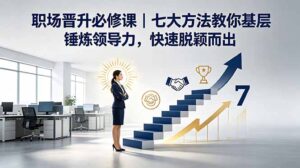付费文章：职场晋升必修课｜七大方法教你基层锤炼领导力，快速脱颖而出-川川创富网