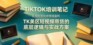 视界跨境TIKTOK4月17培训笔记，在规则变化中持续盈利，TK美区短视频带货的底层逻辑与实战方案【文档】-川川创富网