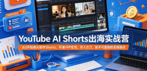 YouTube AI Shorts出海实战营，从0开始教AI制作Shorts，开通YPP变现，月入万刀，新手可复制的实操路径-川川创富网