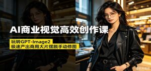 AI商业视觉高效创作课：玩转GPT-Image2，极速产出商用大片摆脱手动修图(更新)-川川创富网