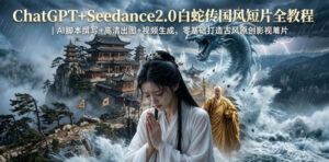 ChatGPT+Seedance2.0白蛇传国风短片全教程｜AI脚本撰写+高清出图+视频生成，零基础打造古风原创影视短片-川川创富网