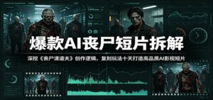 爆款AI丧尸短片拆解：深挖《丧尸清道夫》创作逻辑，复刻玩法快速打造高品质AI影视短片-川川创富网