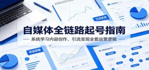 自媒体全链路起号指南：系统学习内容创作、引流变现全套运营逻辑-川川创富网