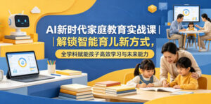 AI新时代家庭教育实战课｜解锁智能育儿新方式，全学科赋能孩子高效学习与未来能力-川川创富网