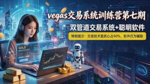 【海外美金AI搬砖】Vegas交易技术+聪明软件， 黄金期货日赚50-1000U， 长期稳定，小白轻松上手-川川创富网