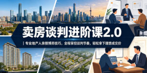 卖房谈判进阶课2.0｜专业地产人亲授博弈技巧，全程掌控谈判节奏，轻松拿下理想成交价-川川创富网