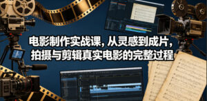电影制作实战课，从灵感到成片，拍摄与剪辑真实电影的完整过程【原创双语字幕】-川川创富网