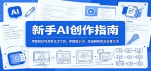 新手AI创作指南：零基础玩转多款主流工具，掌握提示词、生图做视频及创意玩法-川川创富网
